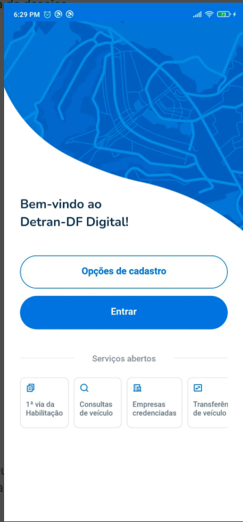 Tela de transferência de autuação
